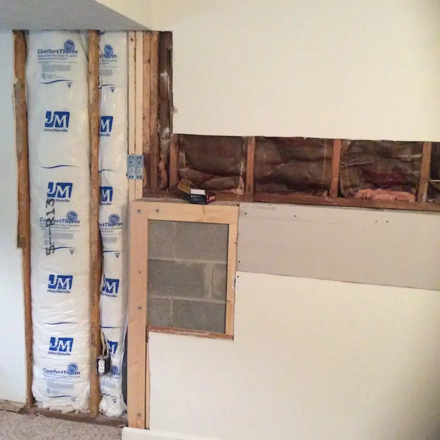 Wall insulation replacement during Structural Drying in Willoughby
